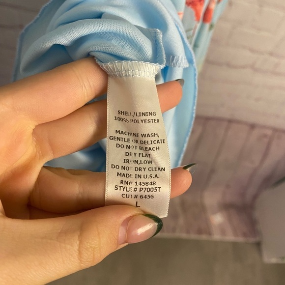 Le Kate NEW flamingo print ladies shorts romper whimsical artsy spring Large - Picture 3 of 8